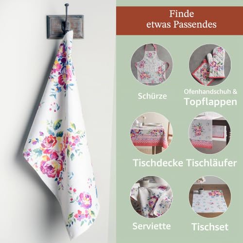 Maison d'Hermine Küchenhandtuch 100% Baumwolle (50 cm x 70 cm, Set von 3) – Ansicht 6