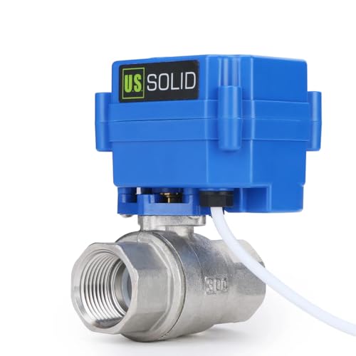 U.S. Solid Motorized Ball Valve- 3/4" Stainless Steel Ball Valve with Full Port, 9-24V AC/DC and 2 Wire Auto Return Setup, Normally Open by U.S. Solid - Image 5