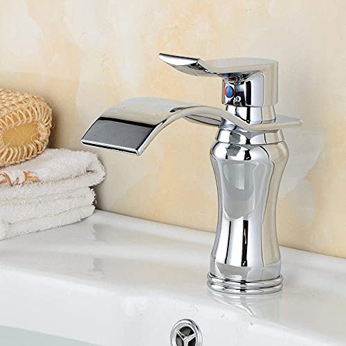 Robinet évier mitigeur fin de salle de bain pour vasque à poser
