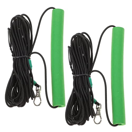 SUPVOX 2Pcs Parrot Harness and Bite Flying Training Rope Bird Leash for Outdoor Use for Parakeets and Birds Durable and Easy to Wear Green