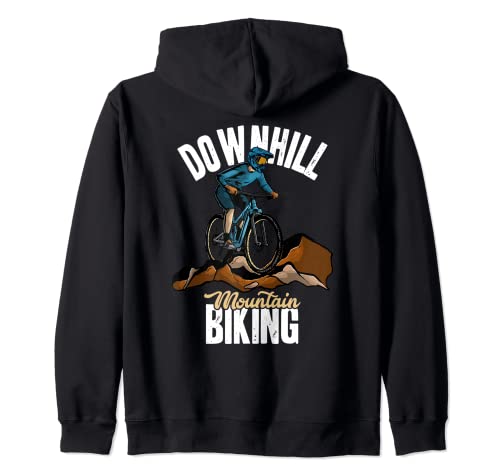 Downhill Mountain Biking MTB Biker Mountain Bike Lover Felpa con Cappuccio