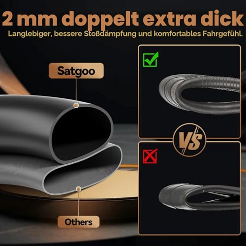 Satgoo E Scooter Schlauch 8 1/2 x2, Verstarkte Verdickter Seitenwand 2 MM, Verschleißfest, Stoßdämpfend, Komfortabel, Nicht Leicht Undicht, 8,5 Zoll Schlauch für Xiaomi Pro 2/1S/M365/Essential/Mi 3