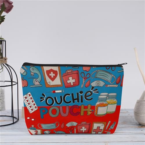 Medicine Storage Pouch with Diabetes, Medicines Bag, and Medical Supply Designs, White Canvas Zipper Cases, Multi-Use Functionality (Gift for Birthdays, Graduation, Christmas) (Style D)4