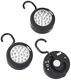Rolson 90005 - 3 Piezas 24 Lmpara Led Con Gancho Y Magnet Set