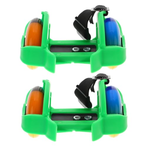 Happyyami 1 Pair Kids Roller Skates for Boys Light up Wheels Outdoor Roller Skate Shoes Beginner Training Skating Shoes