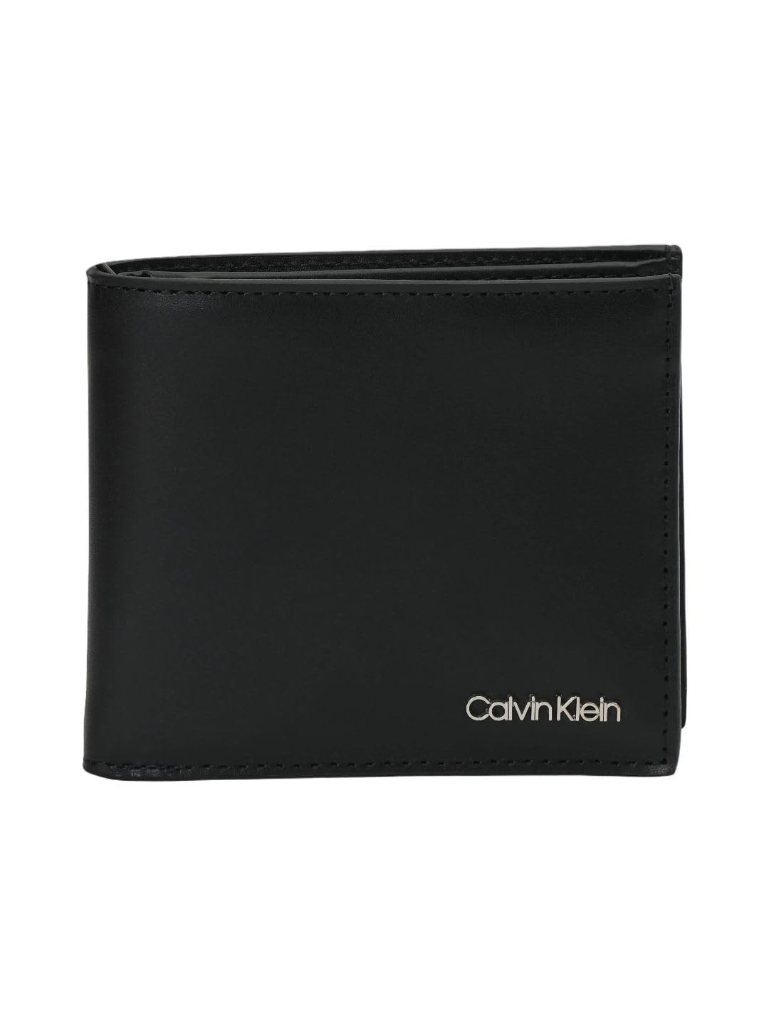Solid Black Leather Bi-Fold Wallet-image-40