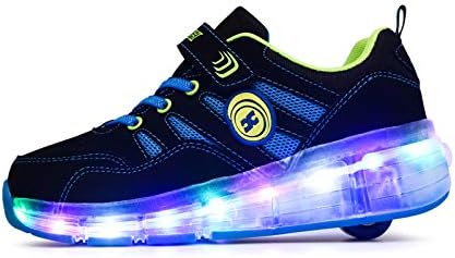 Qneic Roller Shoes Light Up Wheels Shoes