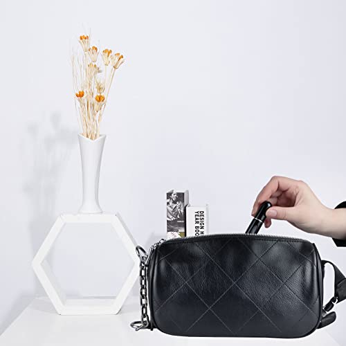 Fivexing 2Pcs Refillable Perfume Atomizer Bottles，Portable Mini Separate Perfume Bottle，Travel And Outings Spray Boxes Dispensers 5Ml/0.2Oz(Black) #TOP5