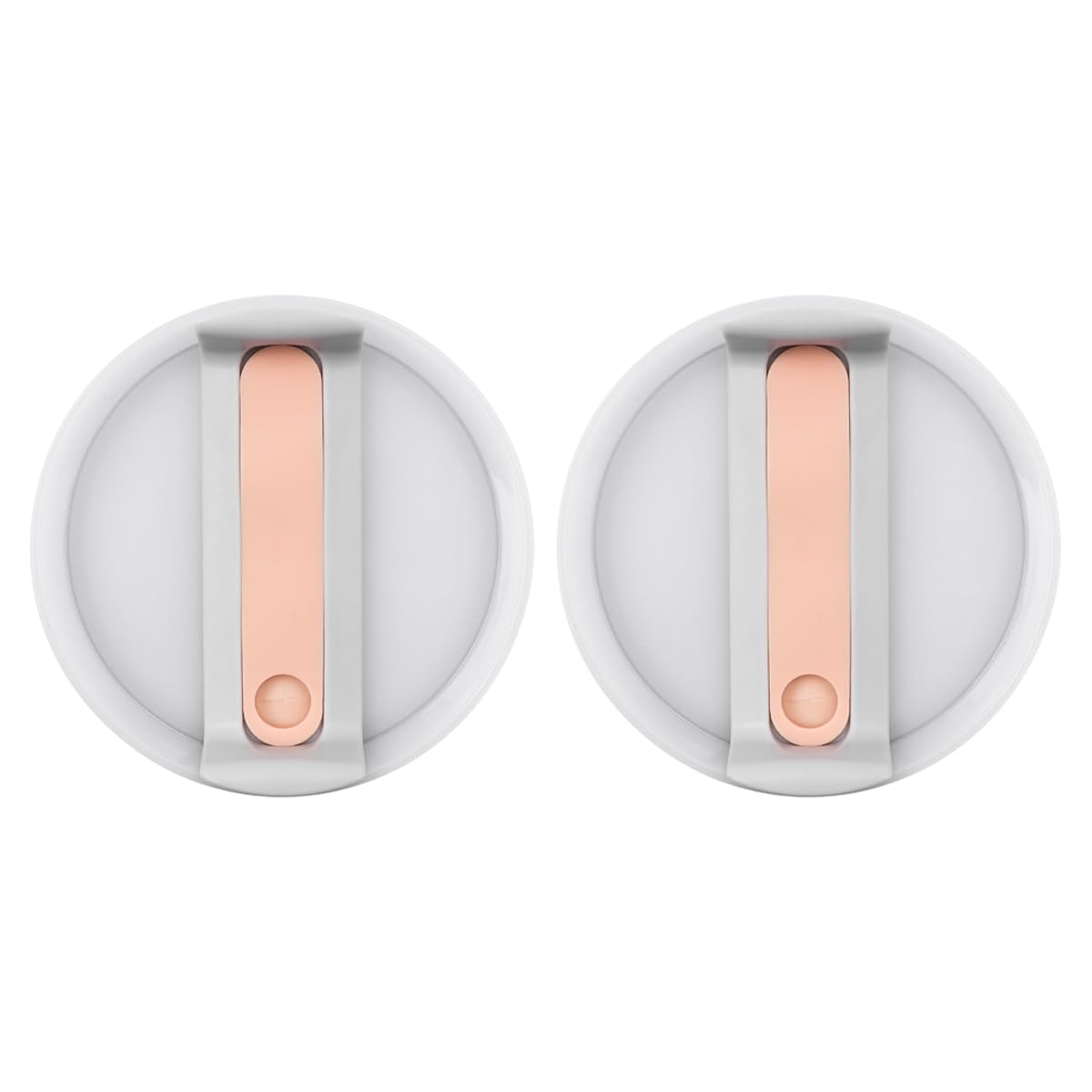Hsthe Sea 2pcs WhiteTumbler Lids, No Spill 40oz Splash Resistant Tumbler Covers BPA Free Travel Tumbler Lids No Leakage Tumbler Cup Lids Replacement Lids for Stanley Adventure Coffee Mugs