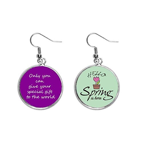 Pendientes de primavera y colgante decorativo ideal para lucir en paseos y tardes