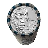 Jefferson Nickel 1776-2026 America 250th Anniversary 1-Year Issue Uncirculated Roll Philadelphia Mint (P Mint)