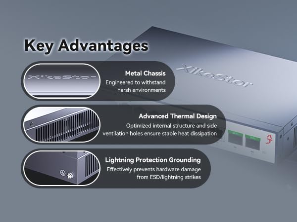 Image of 10 Port 2.5G Unmanaged Ethernet Switch,2x10G SFP+, 8x2.5 RJ45 Gigabit Network Switch, Robust Home Network Switch,Surpassing Basic Ethernet Splitter, Plug & Play, Desktop /Wall-Mount