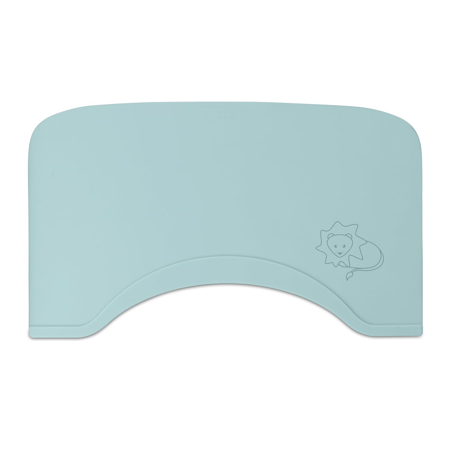 hauck Tovaglietta Bambini Per Vassoio in Legno Wooden Tray - Tovaglietta Silicone 100% Uso Alimentare Per Seggiolone In Legno Alpha+ e Beta+ - Facile da Lavare e da Riporre - Menta, Leone