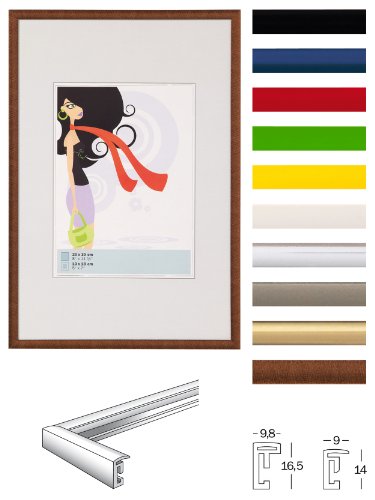 walther design Bilderrahmen schwarz 50 x 70 cm New Lifestyle Kunststoffrahmen KV070B – Bild 4