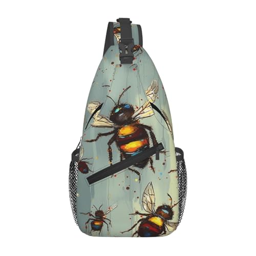 Bolso Cruzado tipo Sling para Mujer y Hombre Negro