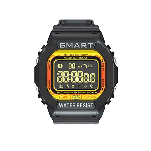 Sport imprägniert Schrittzähler Einstellbare Gesunde Smart-Armband-Uhr-Armband Fluorescent Dial