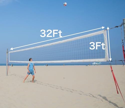 image for CVT Professional Volleyball Net Outdoor Heavy Duty with Aircraft Steel