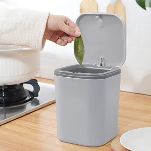 Idomy bote de basura mini de 1.5 litros para escritorio miniatura 5