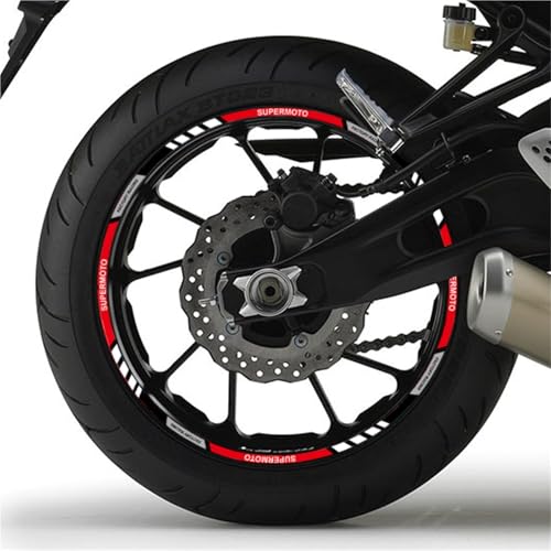 Autocollant Réfléchissant pour Roue de Moto Yamaha Bande Jante Universelle 17 Pouces - 2