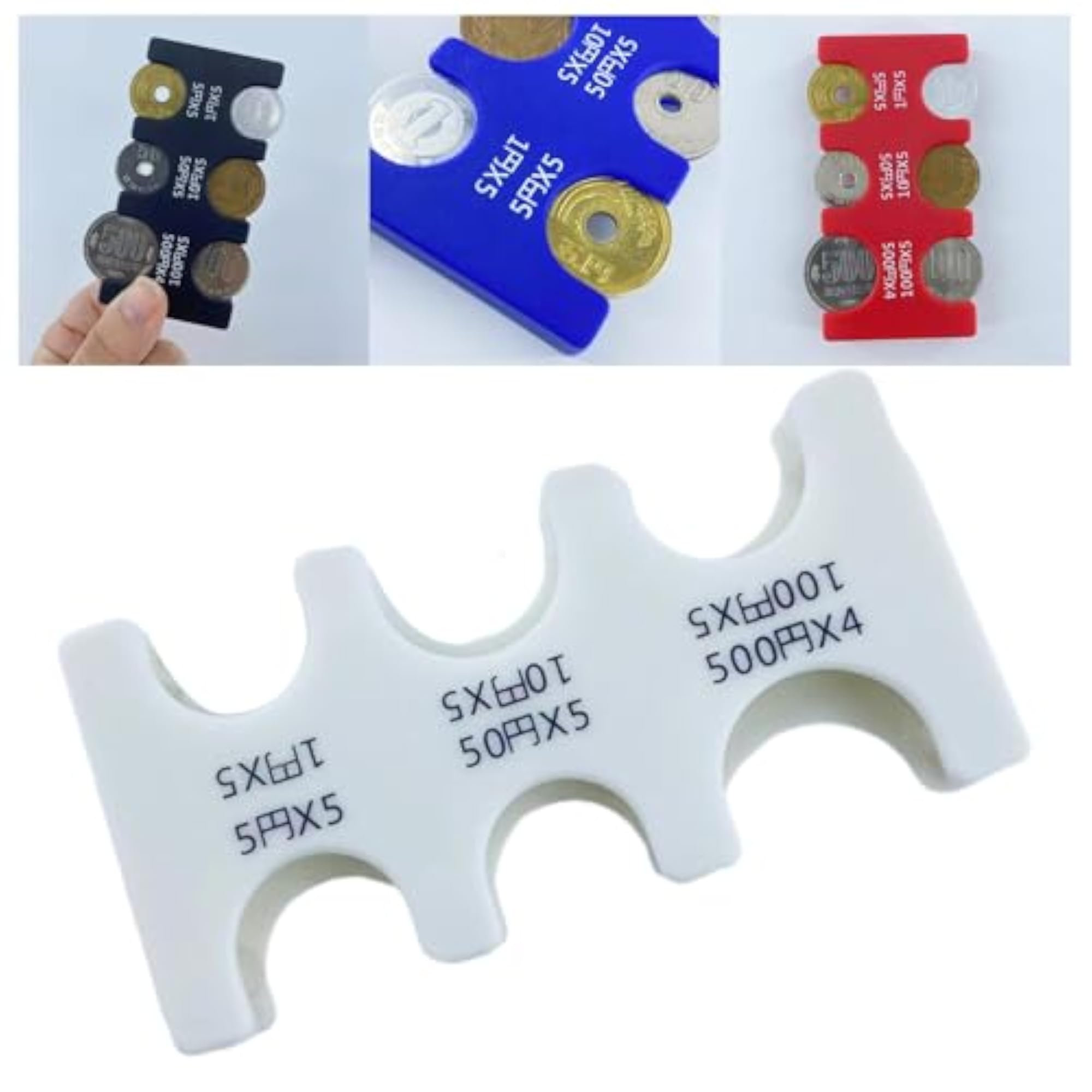 White Japanese Coin Holder Purse, Quick Checkout Accessory