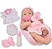 Realistic Newborn Baby Doll Lifelike Doll Accessories, Cute 16 Inch Vinyl Baby Dolls That Look Real with Pacifier & Magic Disappearing Milk Bottle Newborn Doll Gift Set for Girls Kids Toddlers