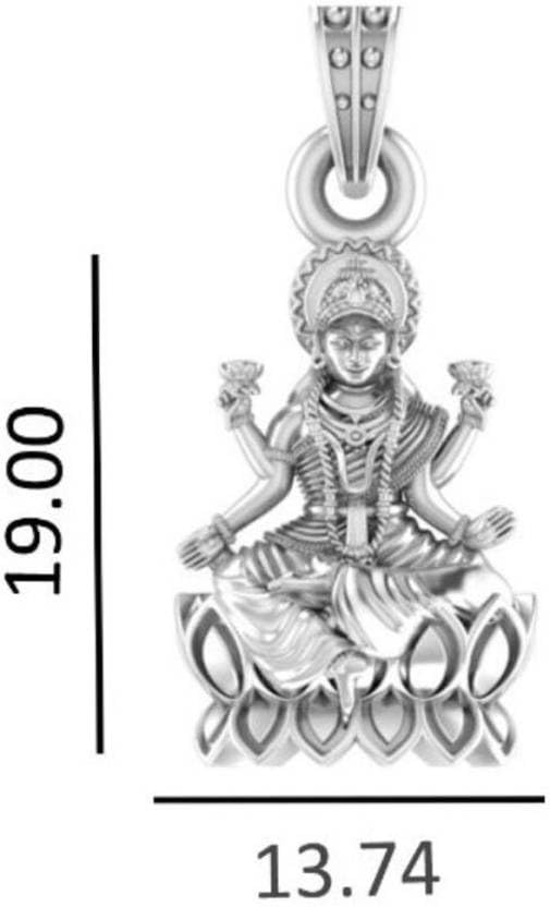 Pendentif Laxmi Ji argent sterling 332 petit modèle Mtrolls