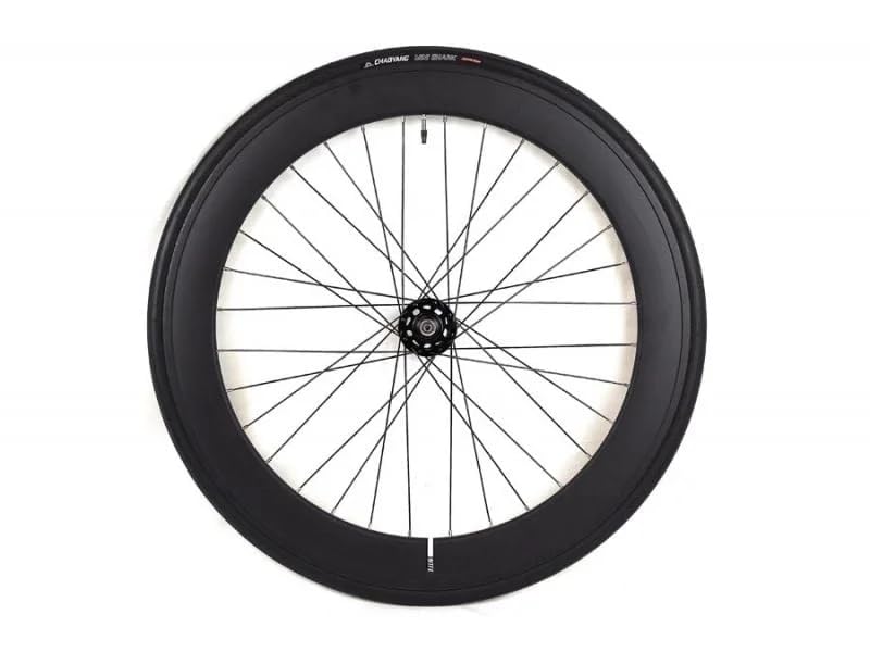 Santafixie Juego de Ruedas 700C 60 mm Single-Speed Aluminio Cubiertas Antipinchazos 700x25C