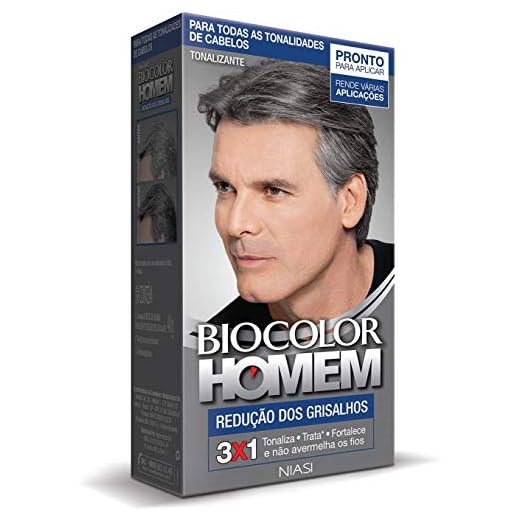 Tonalizante Biocolor Homem Redução de Grisalhos, Biocolor Homem