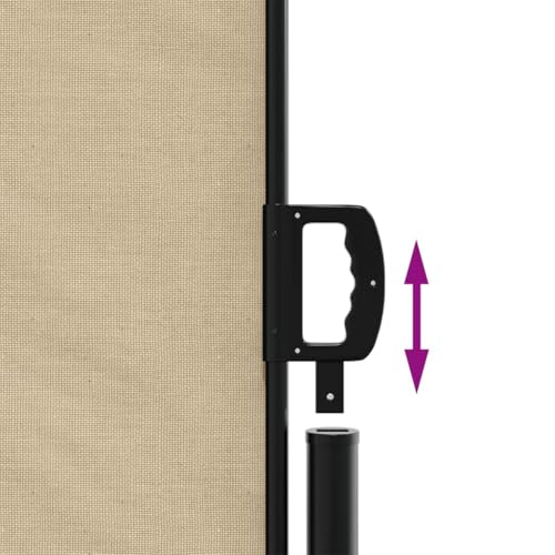 Store latéral polyvalent pour terrasse et jardin beige en polyester 3m - 6