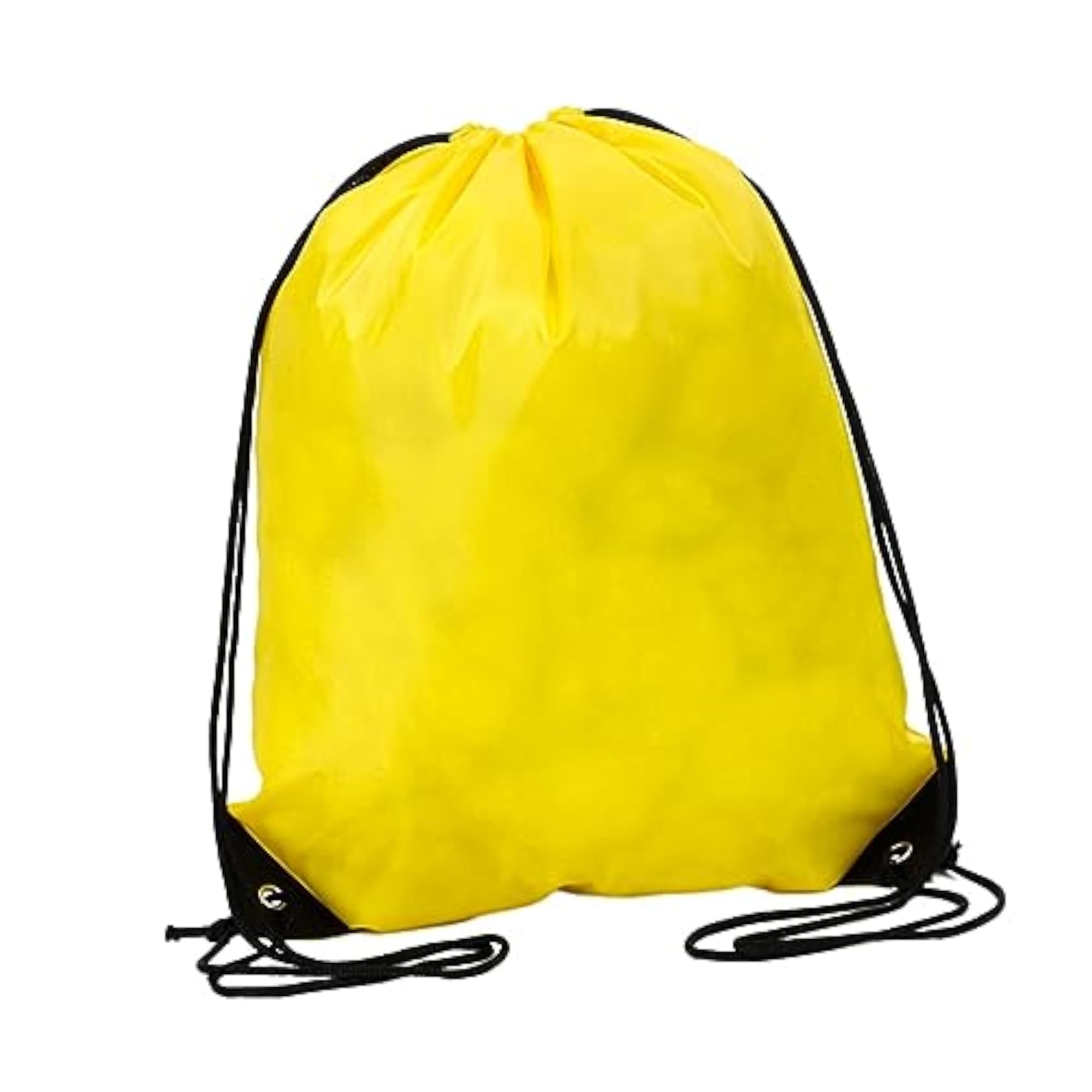 Casual Day Pack Drawstring Backpack for Yoga, Yellow