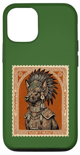 Aztec Xoloitzcuintli Warrior Dog Mexican Hairless Xolo Dog Case for iPhone 12/12 Pro
