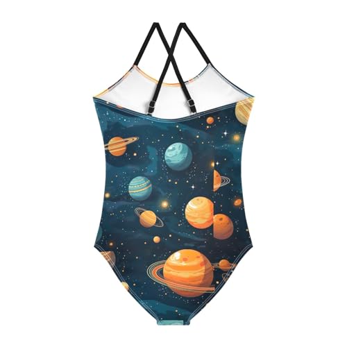 Toddler Space Planets One Piece Swimsuits for Girls 3T 202b31122