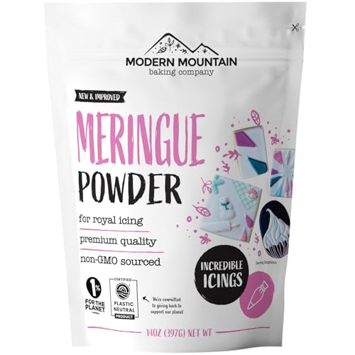 Meringue Powder (14oz) For Royal Icing, Premium Quality, High Egg White Formula, Create Incredible Royal Icing or Frosting for Sugar Cookies, Naturally Flavored, Verified Gluten Free, Non-GMO Sourced