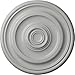 Ekena Millwork CM12KPFRF Kepler Traditional Ceiling Medallion (for Canopies up to 2 5/8"), Hand-Painted Frost