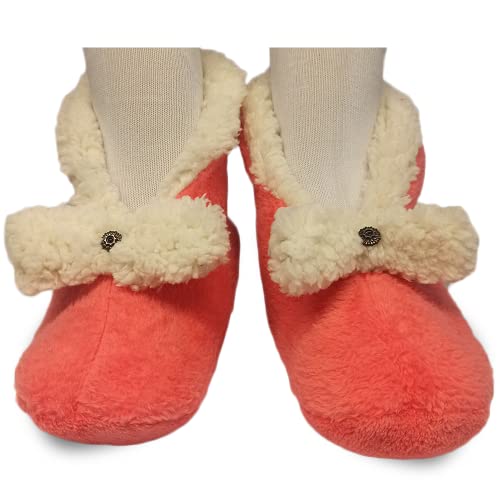 Kit 2 Pares Meia térmica ,pantufa antiderrapante forrada quentinha Feminino… (37-39, Verde Escuro-Ro