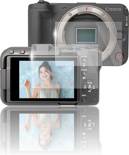 sanwatrade ガラスフィルム Canon用 EOS R50 V / R10 / R100 専用 液晶 保護 硬度9H 【 2枚 】セット