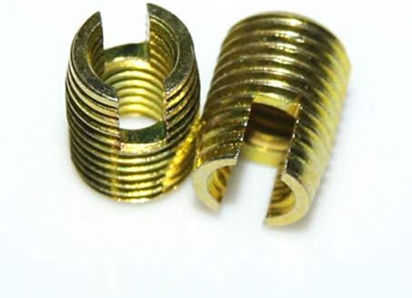 100pcs/lot factory direct steel with zinc plated slotted self tapping thread insert m5*0.8 * 10