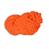 Orange Super Chunky Chenille Yarn Jumbo Yarn Soft Arm Knitting Crocheted Blanket Yarn Giant Knit Baby Blanket Yarn,Moms Present,250g
