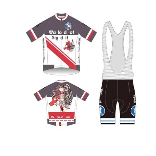 [���C���X�h] �A�j�� �T�C�N���W���[�W �㉺�Z�b�g ���� ���[�h�o�C�N �ɎԈ� �� RACING cycling ���]�� UV�J�b�g ���Ă��~�� ���e�� �ʋC �R�ۖh�L 3D�p�b�h (B,L) [���s�A���i]