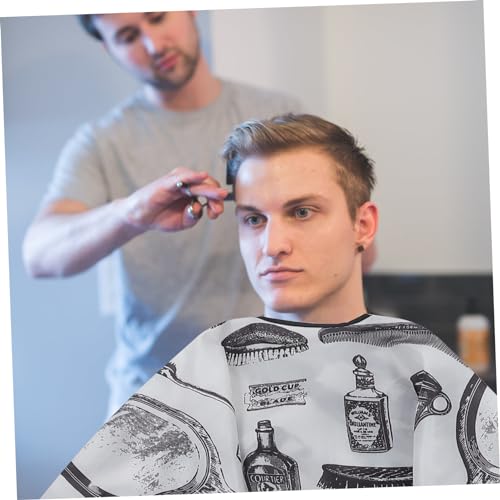 Baluue Capa De Corte De Cabelo Capa De Barbeiro Vestido De Corte De Cabelo Suprimentos De Barbeiro C