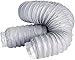 Tuyau d'évacuation, HG POWER 4" Flexible Isolant Thermique et Acoustique Conduit sèche linge Gaine de ventilation d'air en aluminium (Length 1.2m)