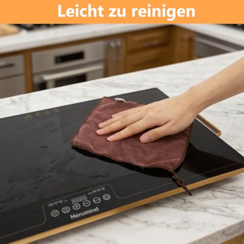 Heromind Warmhalteplatte 80x45 cm, 450W Professionelle Wärmeplatte, Touchscreen, Edelstahl-Rahmen, Mit Griff, Für Restaurant & Haushalt