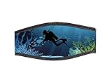 Best divers Uhrenarmband Maske aus Neopren, doppelt Klettverschluss, Abyssi