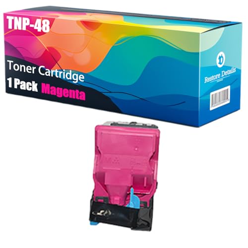 High Yield TNP-48 A5X0150 A5X0250 A5X0350 A5X0450 Toner Cartridge Compatible for Konica Minolta Bizhub C3350 C3850 C3850FS Printers, Unleash High-Definition Printing (Magenta)
