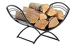 ShelterLogic 90392 Classic All-Steel Fireplace Log Holder for Firewood Logs and...