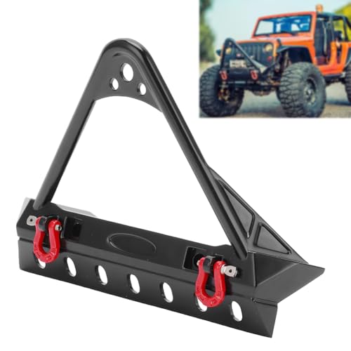 Glomora Scx10 Stinger Bumper, Rc Vehicle Bumpers, RC Front Bumper with LED Light for Axial Scx10 II III Generation 1 10 RC Car(Pointed 2.1 X 1.7 X...