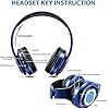 Nakano Bluetooth Headphones,The Quintessential Quintuplets Headphone with Build-in Mic,Foldable Over Ear Wireless Headphones,Hi-Fi Stereo for Cosplay (Blue) - Image 5