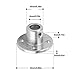 2-Pack 6mm Flange Shaft Coupling High Hardness Metal Axis Bearing Fittings DIY Model Accessory Rigid Flange Guide Shaft Coupler Motor Connector