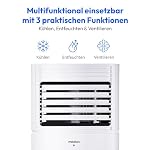 MEDION Smarte Mobile Klimaanlage mit Abluftschlauch P901 (9000 BTU, mobil, inkl. Fensterabdichtung, bis 32m², 3in1,Kühlen Entfeuchten Ventilieren, App- und Sprachsteuerung, Schlafmodus, MD 37732) – Bild 3