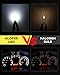 Alopee 10pcs T5 LED Bulbs Bright White 74 LED Bulb 2721 LED Bulb for 74 73 37ll 2721 2723 Car Instrument Cluster Light Door Light Air Conditioner Light 1SMD COB Chip DC 12V